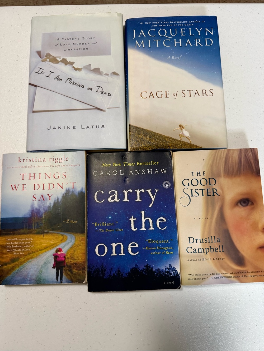Lot of 5 Women's Fiction Paperbacks — Various Titles